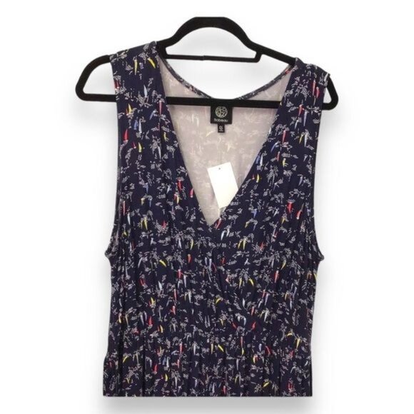 Bobeau Women’s Plus Sleeveless Wrap Front Jumpsuit, Blue Nautica, size 2X - Picture 3 of 9